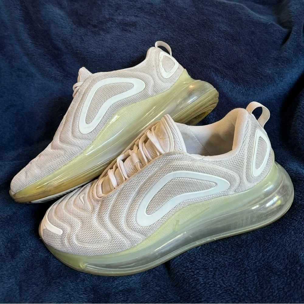 Nike Air Max 720 Woman Size 10 Man Size 8.5 Running Shoes Pure Platinum White - Picture 2 of 12